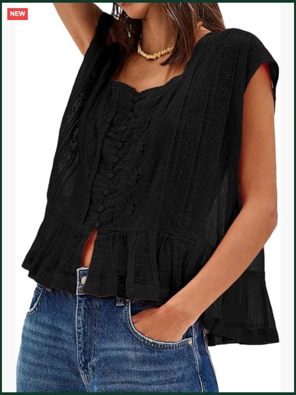 Y2k Semi Sheer Lace Trim Blouse Button Down Short Sleeve Top Going Out Top